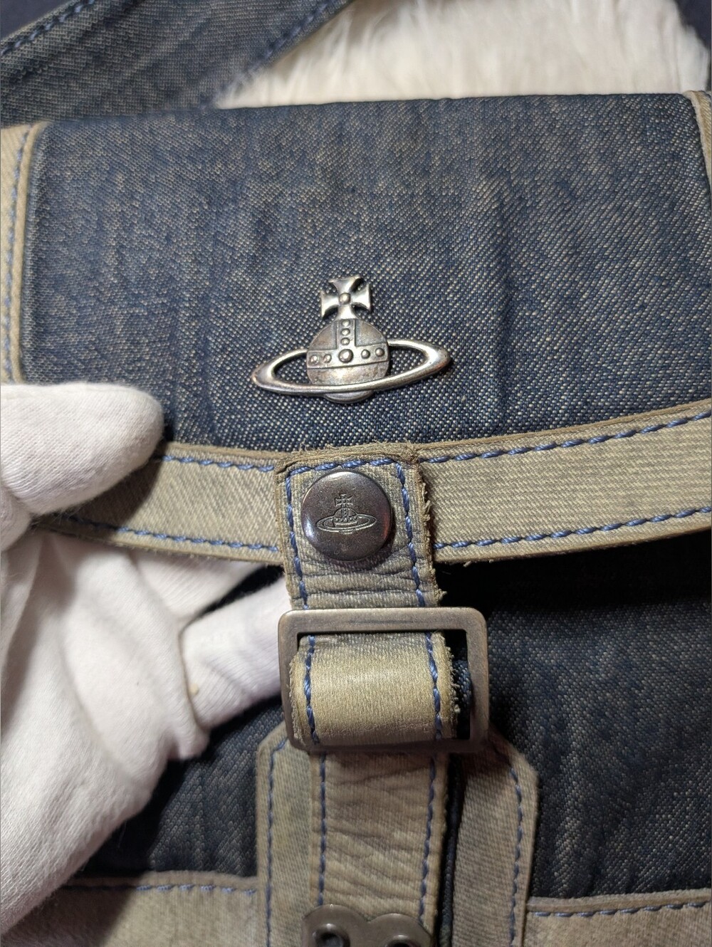 Vivienne Westwood Denim Shoulder Bag - Picture 3 of 13